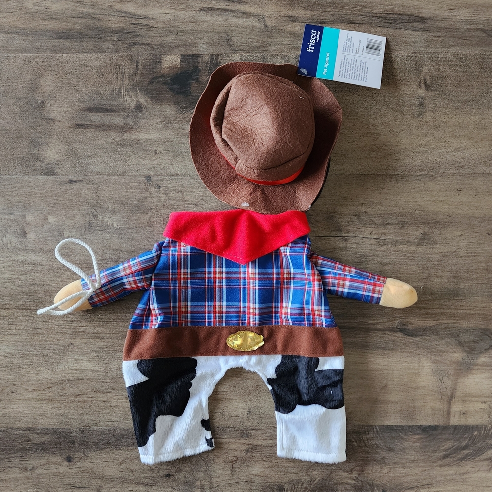 Cowboy Dog Cat Front Walking Halloween Costume Medium NWT Frisco